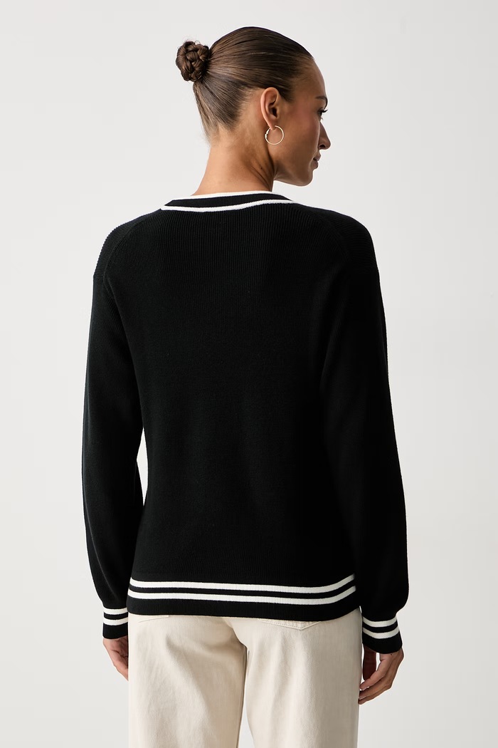 Calvin Klein Jeans pulover za žene od pamuka LV047H303G crna AW26
