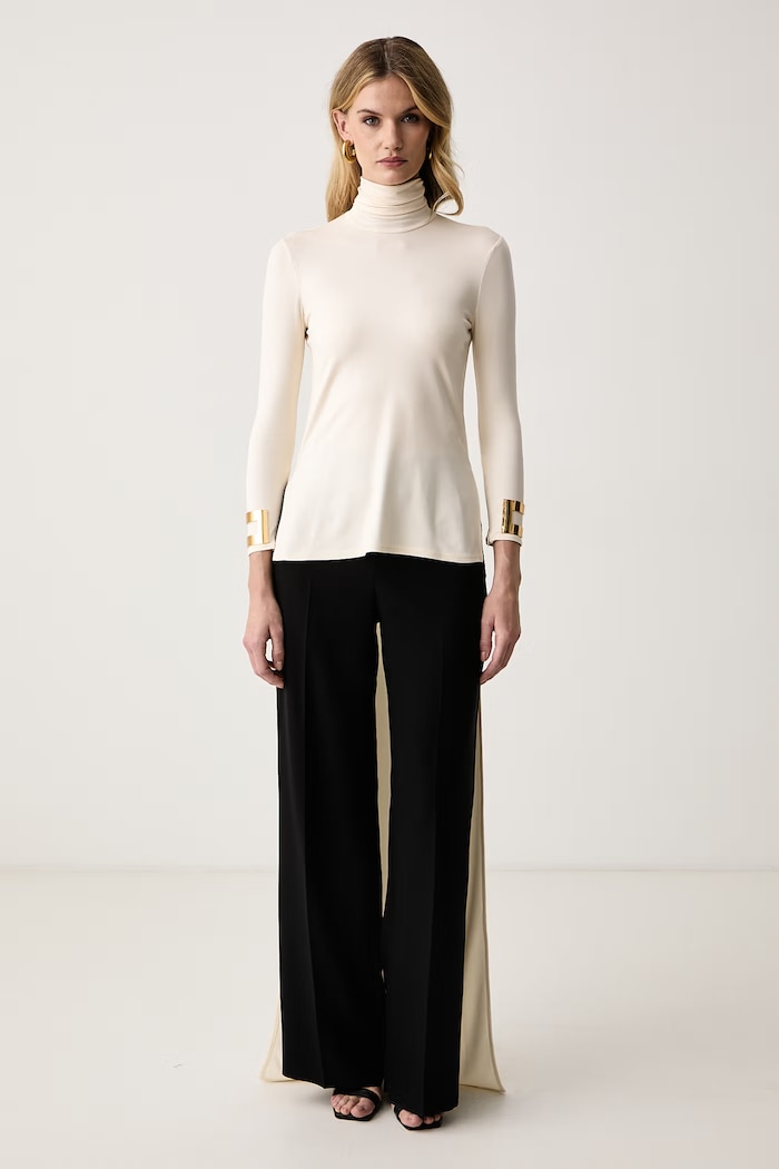 Elisabetta Franchi Sukienka tunikowa z wiskozą beżowy MD00467E2