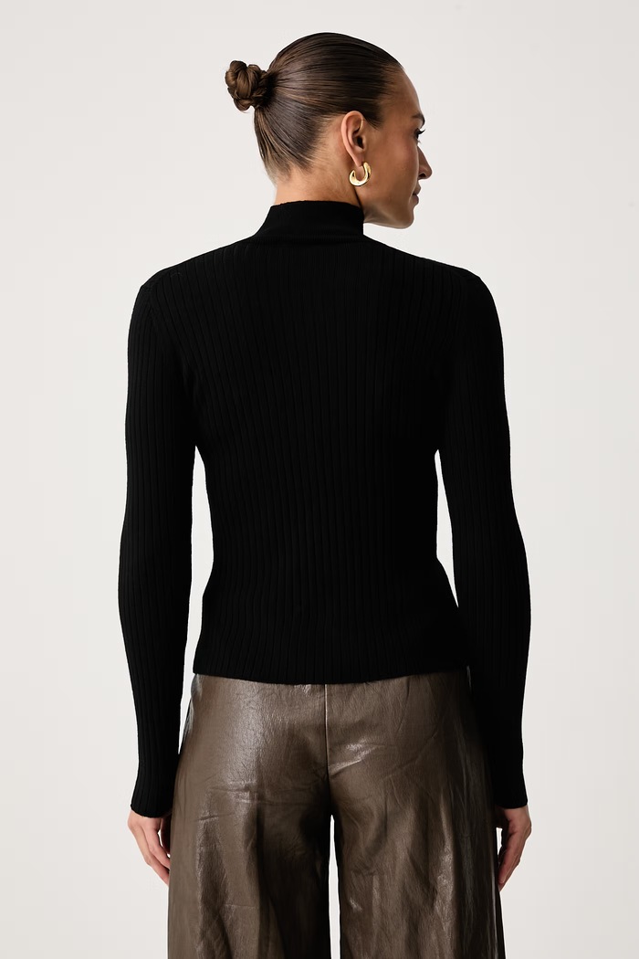 Odjeća Calvin Klein Poludolčevita ženska vunena LV044H352G crna