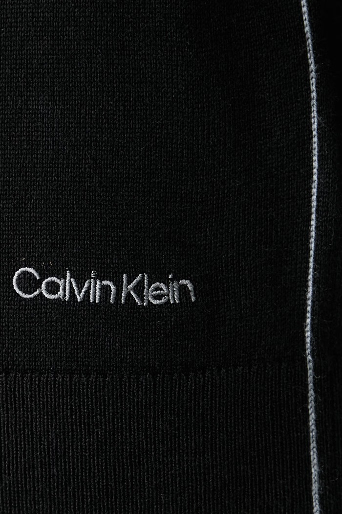 Πουλόβερ γυναικείο με μαλλί Calvin Klein μαύρο LV044H313G