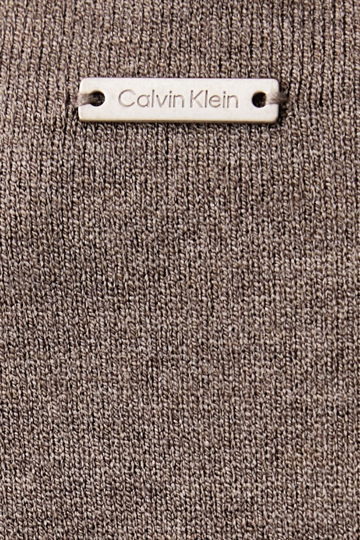 Cardigan elegante da donna con viscosa Calvin Klein marrone LV044H307G