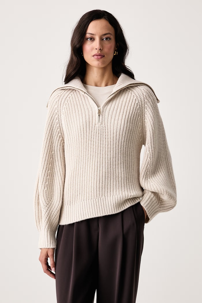Armani Exchange Sveter dámsky s vlnou béžová XW002889.AF16604