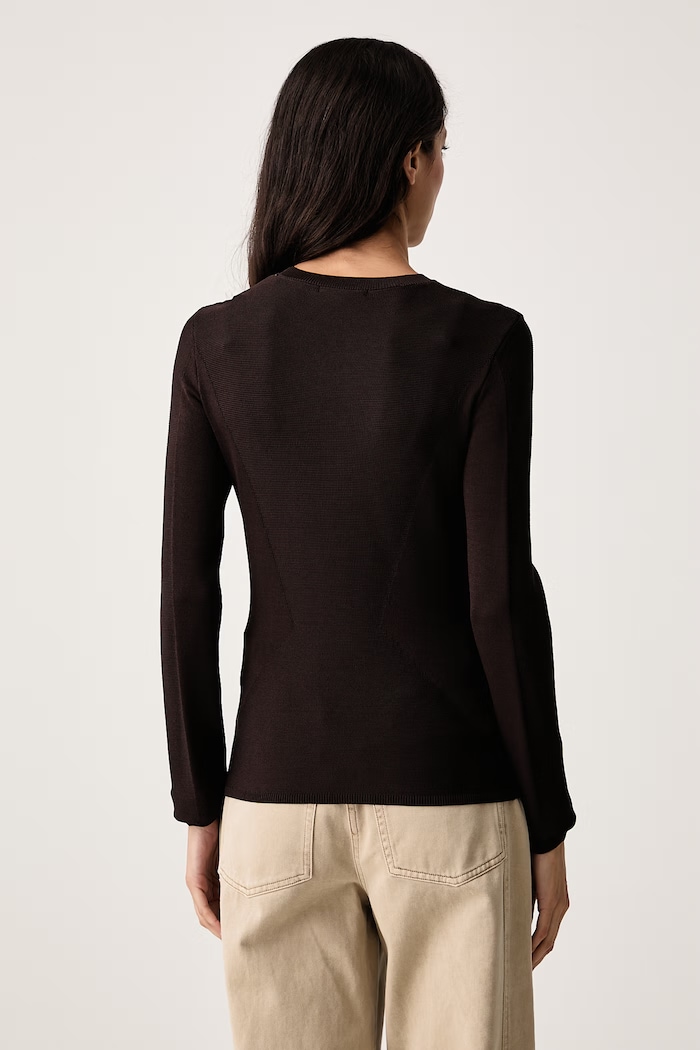 Îmbrăcăminte Armani Exchange Pulover pentru femei cu vâscoză XW002881.AF10352 maro