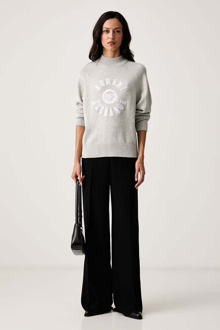 Armani Exchange Pulover ženski bombažen XW002877.AF16552 siva AW26