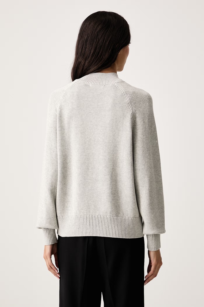 Oblačila Armani Exchange Pulover ženski bombažen XW002877.AF16552 siva