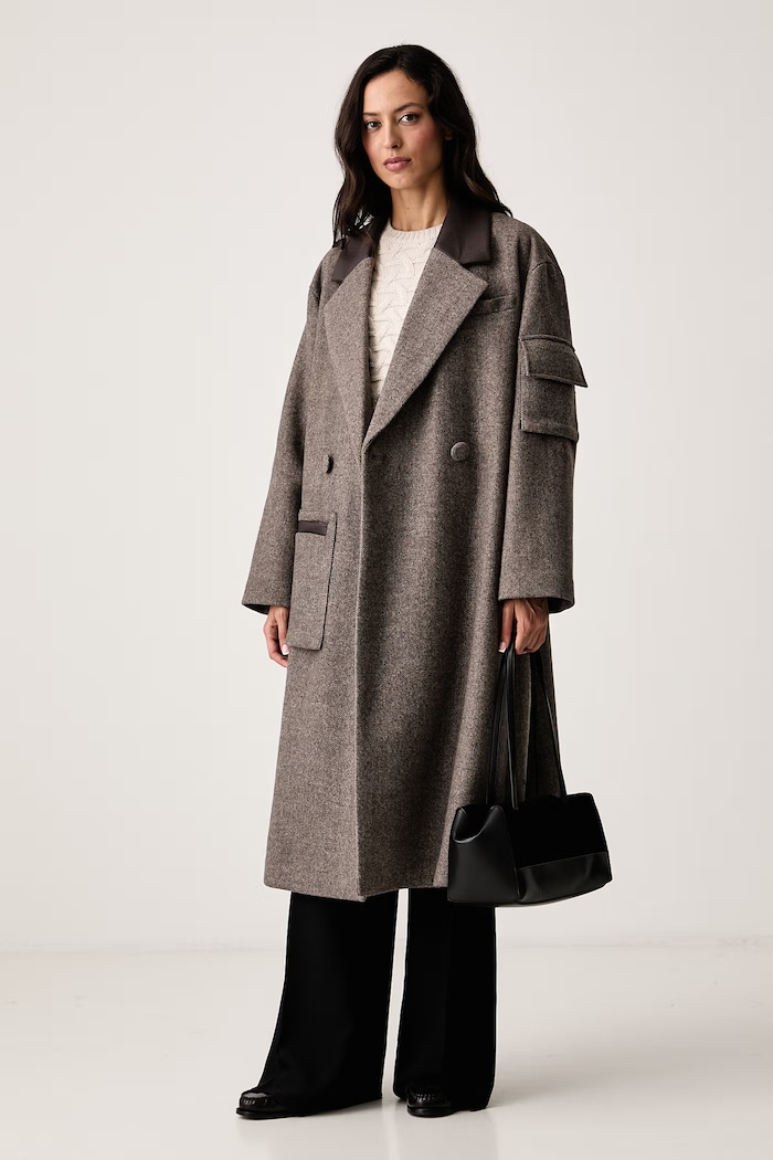 Armani Exchange Pulover za žene s vunom XW002639.AF16604 bež AW26