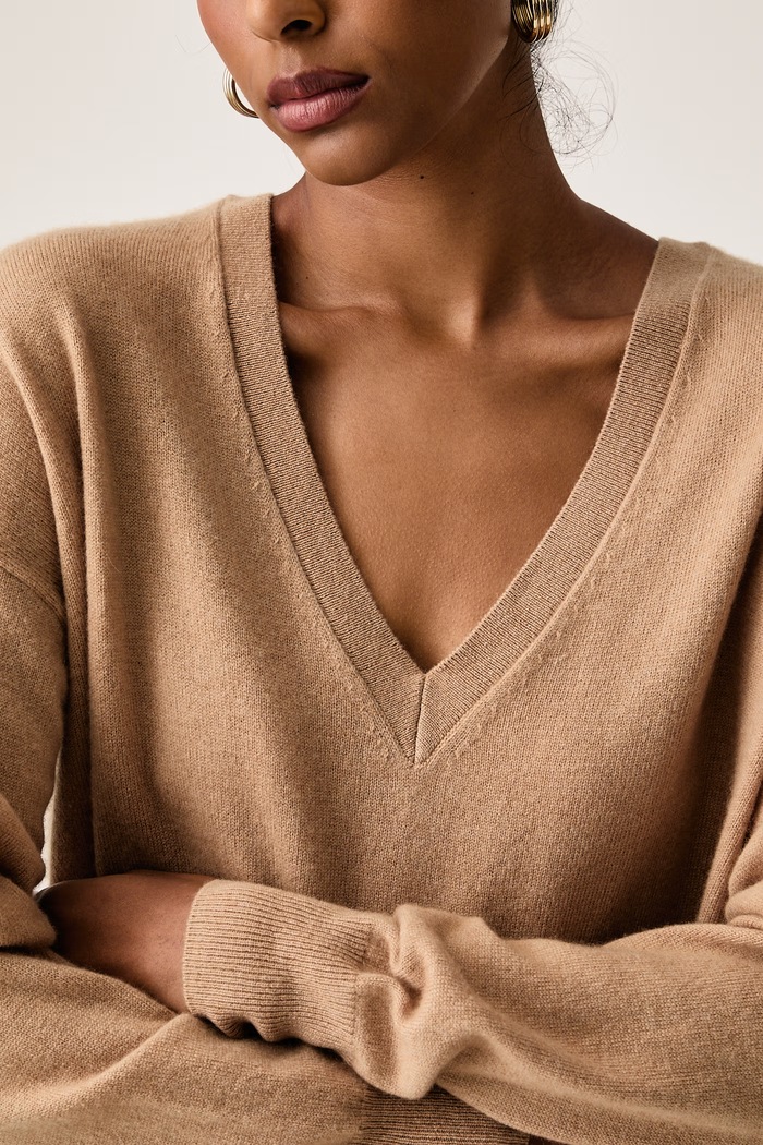 Sweter damski wełniany ERMANNO Firenze D49EM035EA9 beżowy