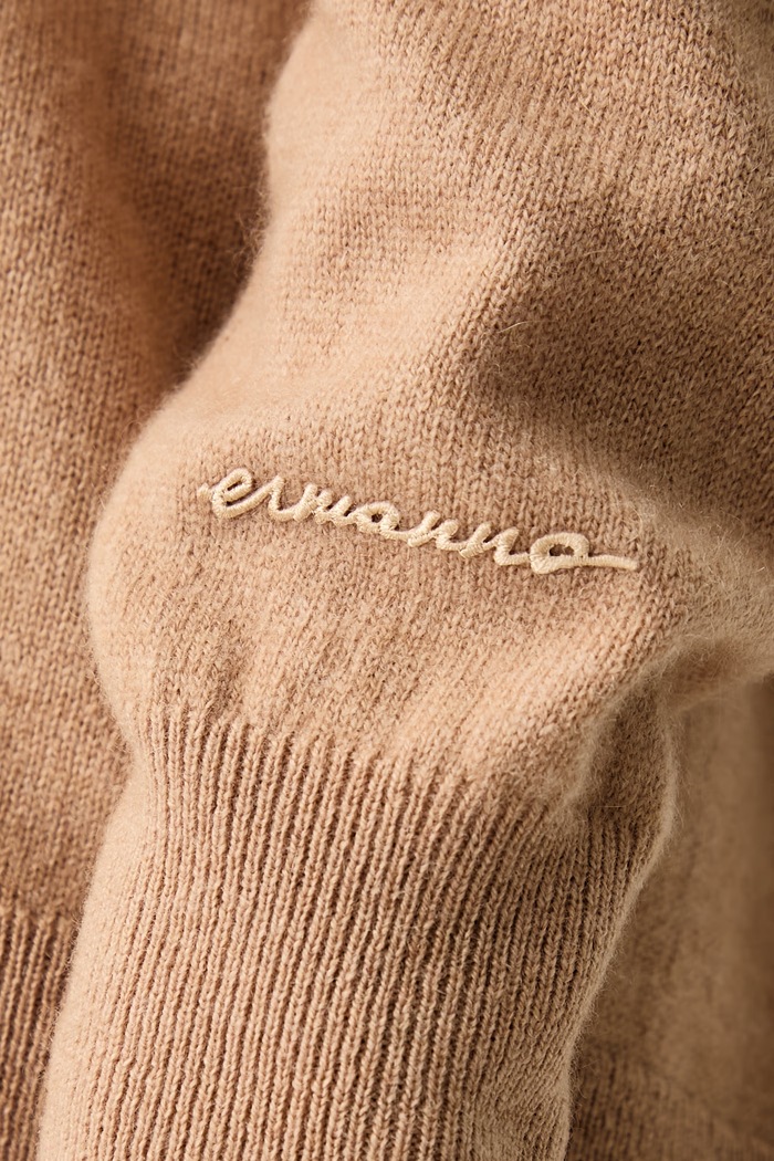 Sweter damski wełniany ERMANNO Firenze beżowy D49EM035EA9