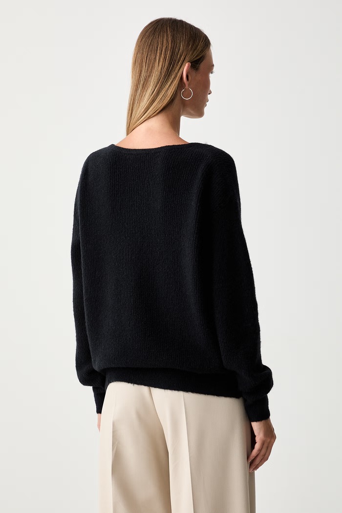 Odzież American Vintage sweter damski z wełną DAM18J czarny