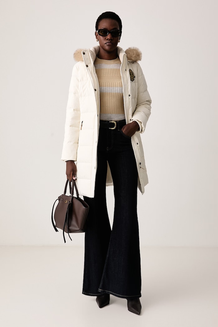 Sisley Sweter damski z wiskozą 1UJZL108T beżowy AW26
