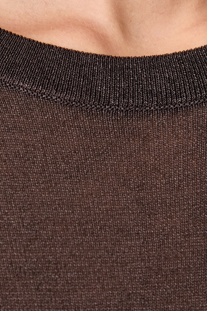 Halenka dámská s viskózou United Colors of Benetton 13I8D10H0 hnědá