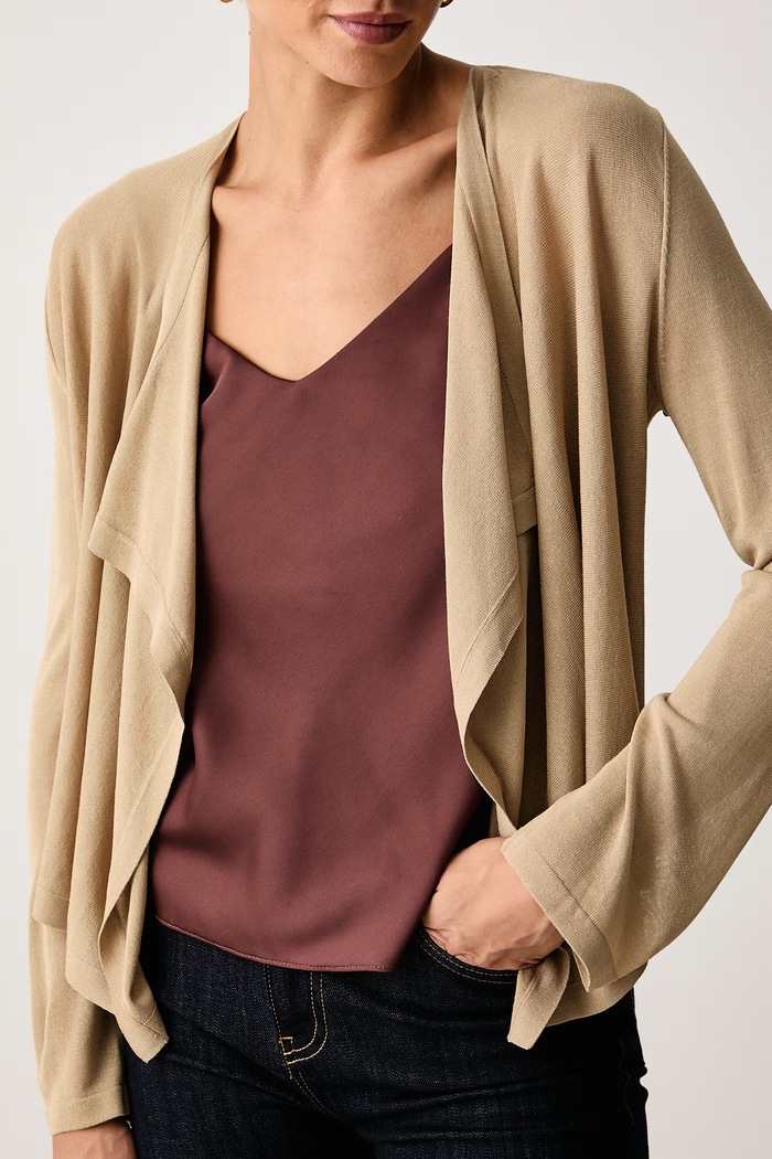 Ζακέτα γυναικεία με βισκόζη United Colors of Benetton 13I8D605O κίτρινο