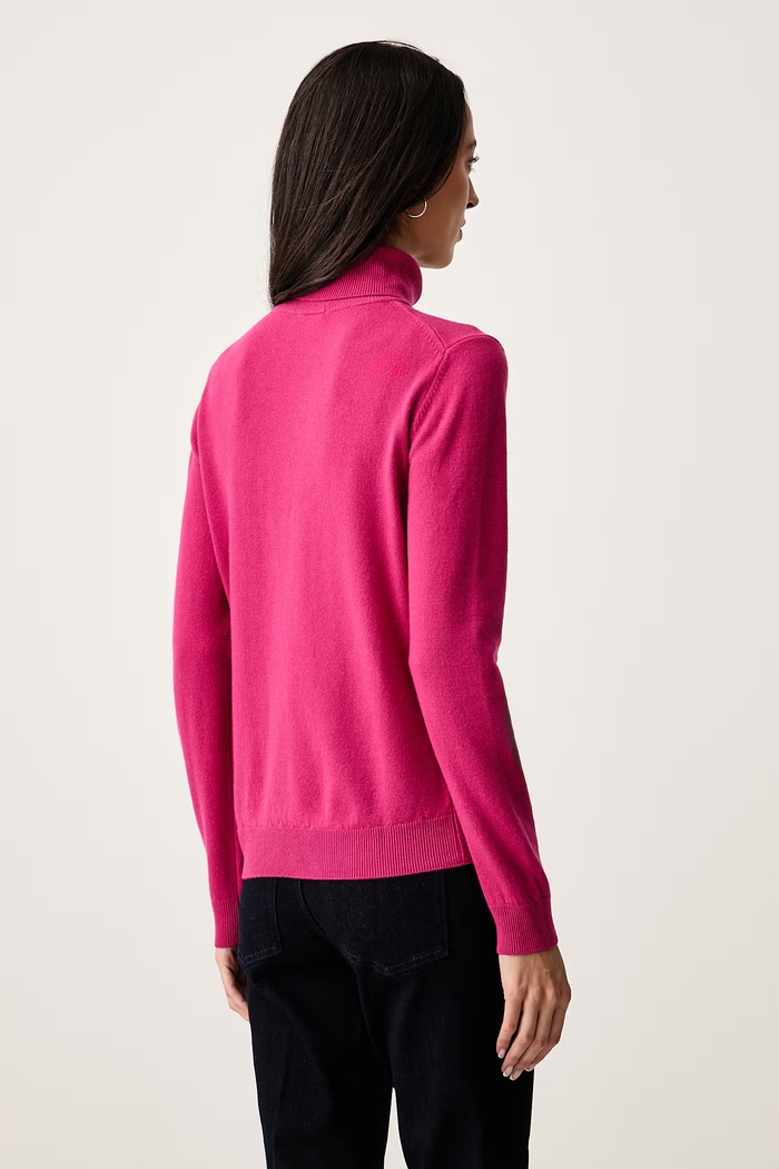 United Colors of Benetton Golf damski wełniany różowy 1P02D2348