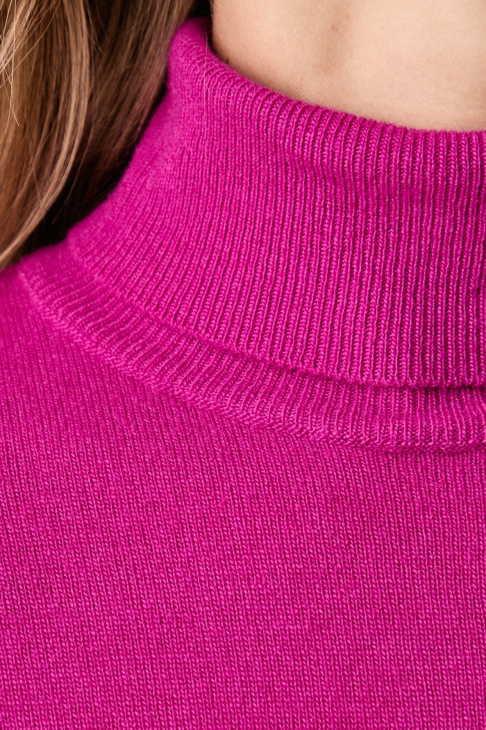 United Colors of Benetton Golf damski wełniany 1P02D2348 fioletowy AW26