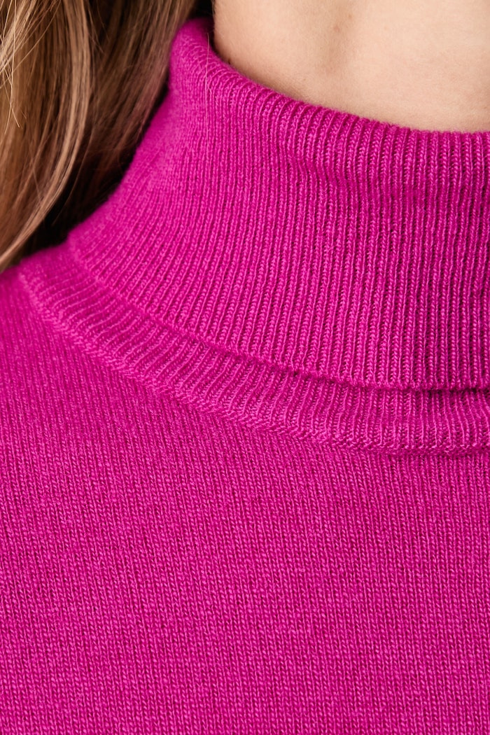 United Colors of Benetton Golf damski wełniany 1P02D2348 fioletowy AW26