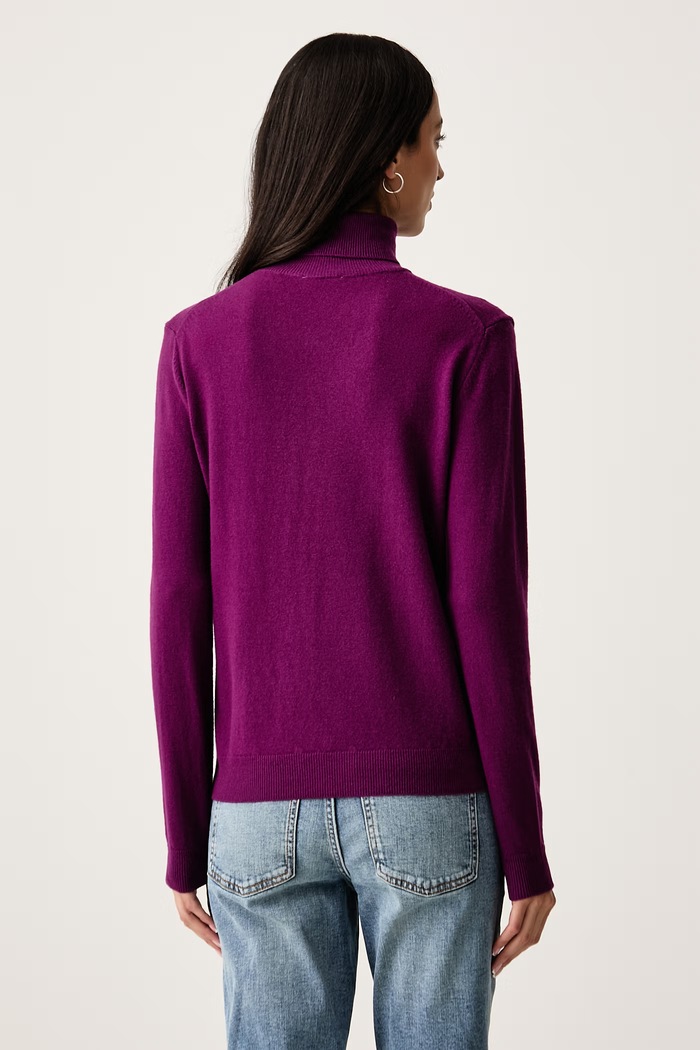 United Colors of Benetton Golf damski wełniany 1P02D2348 fioletowy AW26
