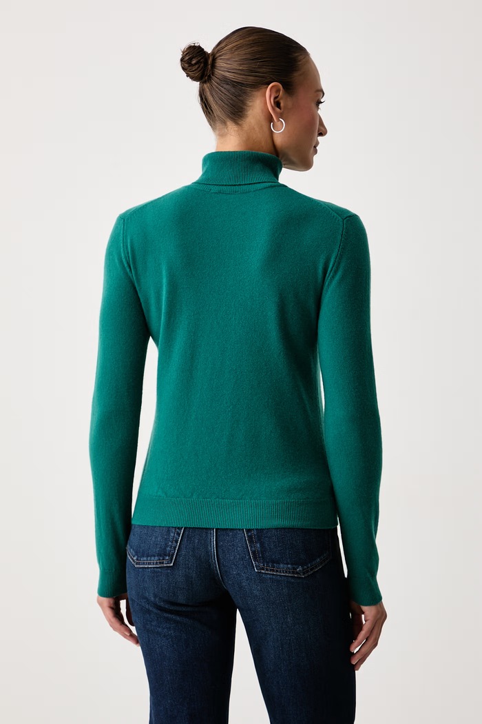 United Colors of Benetton Puli ženska volnena 1P02D2348 turkizna AW26