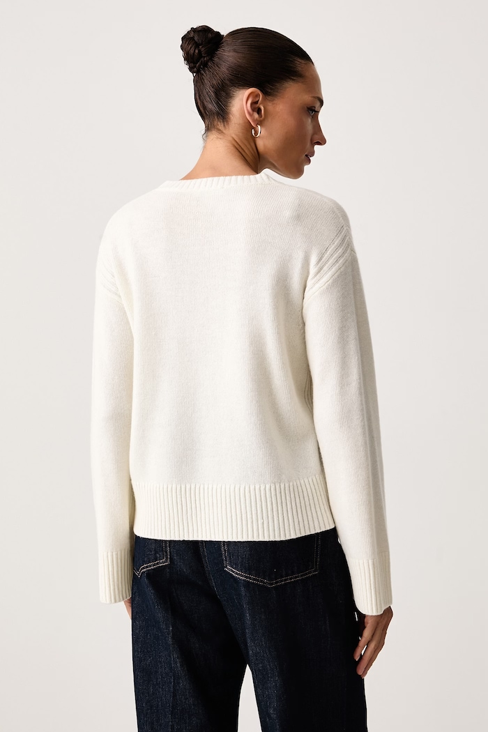 Odzież United Colors of Benetton Sweter damski z wełną 1SJWD10HU beżowy