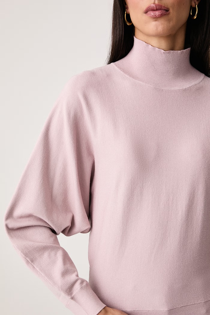 Dolcevita finta da donna con viscosa United Colors of Benetton 135PD204S rosa
