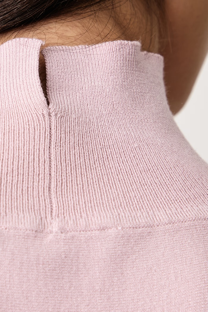 Dolcevita finta da donna con viscosa United Colors of Benetton rosa 135PD204S