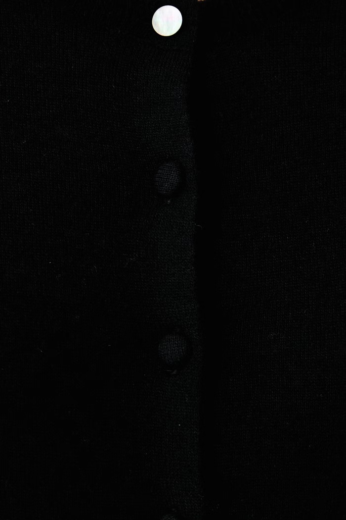 Kardigán dámsky s vlnou United Colors of Benetton čierna 1H02D5035