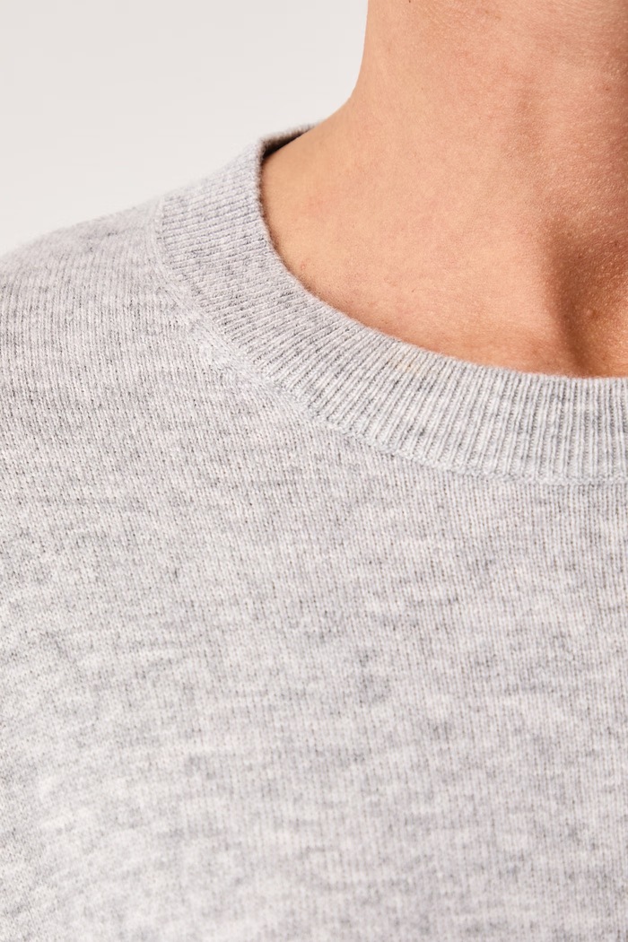 Sweter damski wełniany z dodatkiem kaszmiru United Colors of Benetton szary 1I0FD10HQ