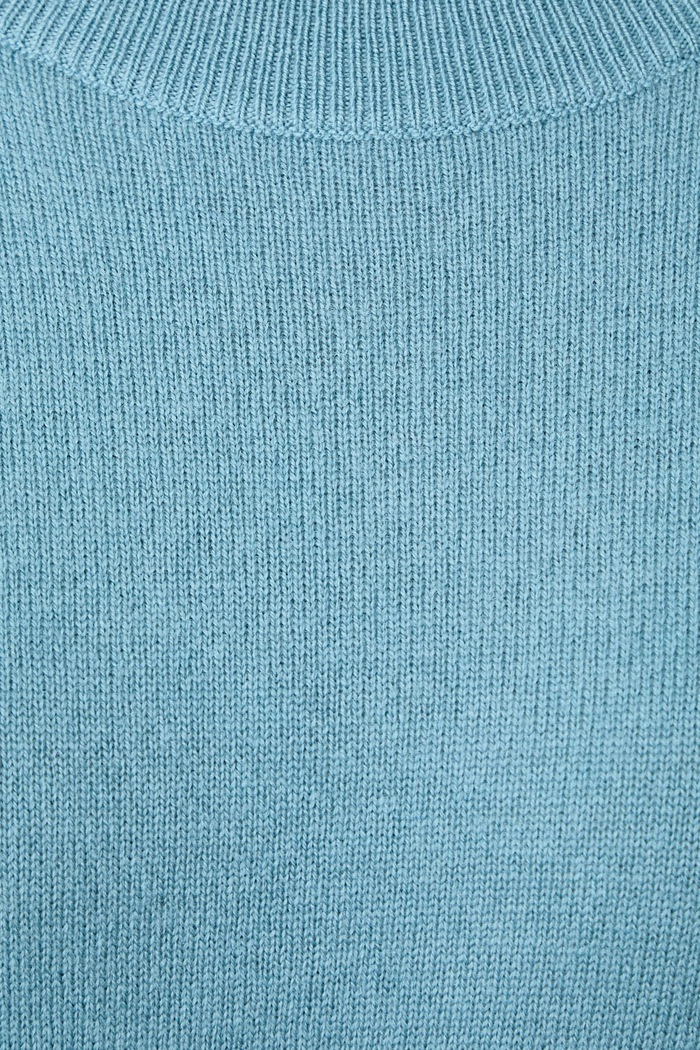 Sweter damski wełniany z dodatkiem kaszmiru United Colors of Benetton niebieski 1I0FD10HQ