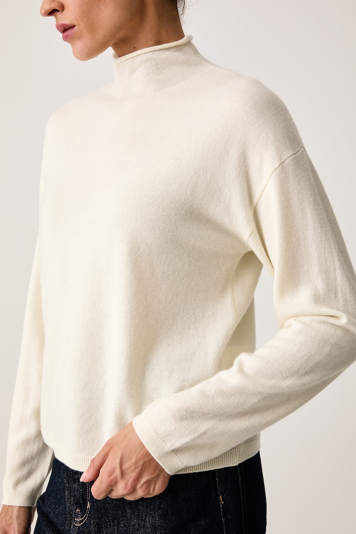 Sweter damski wełniany United Colors of Benetton 1I0FD204Y beżowy