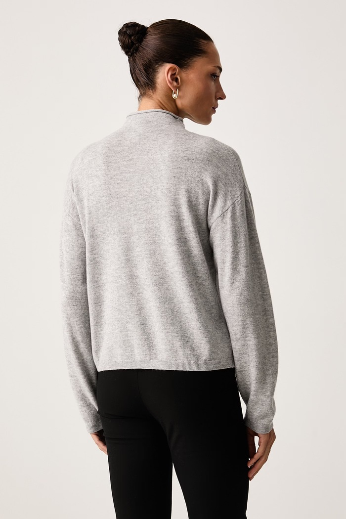 Odzież United Colors of Benetton Sweter damski wełniany 1I0FD204Y szary