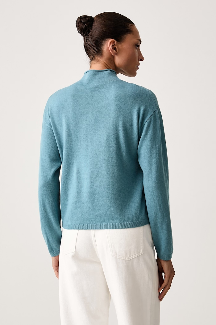 Odzież United Colors of Benetton Sweter damski wełniany 1I0FD204Y turkusowy