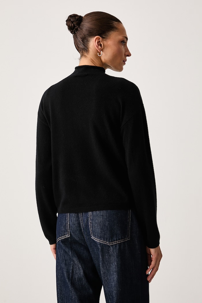 Odzież United Colors of Benetton Sweter damski wełniany 1I0FD204Y czarny