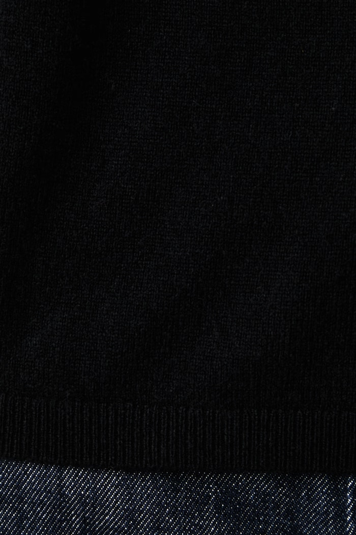 Sweter damski wełniany United Colors of Benetton czarny 1I0FD204Y