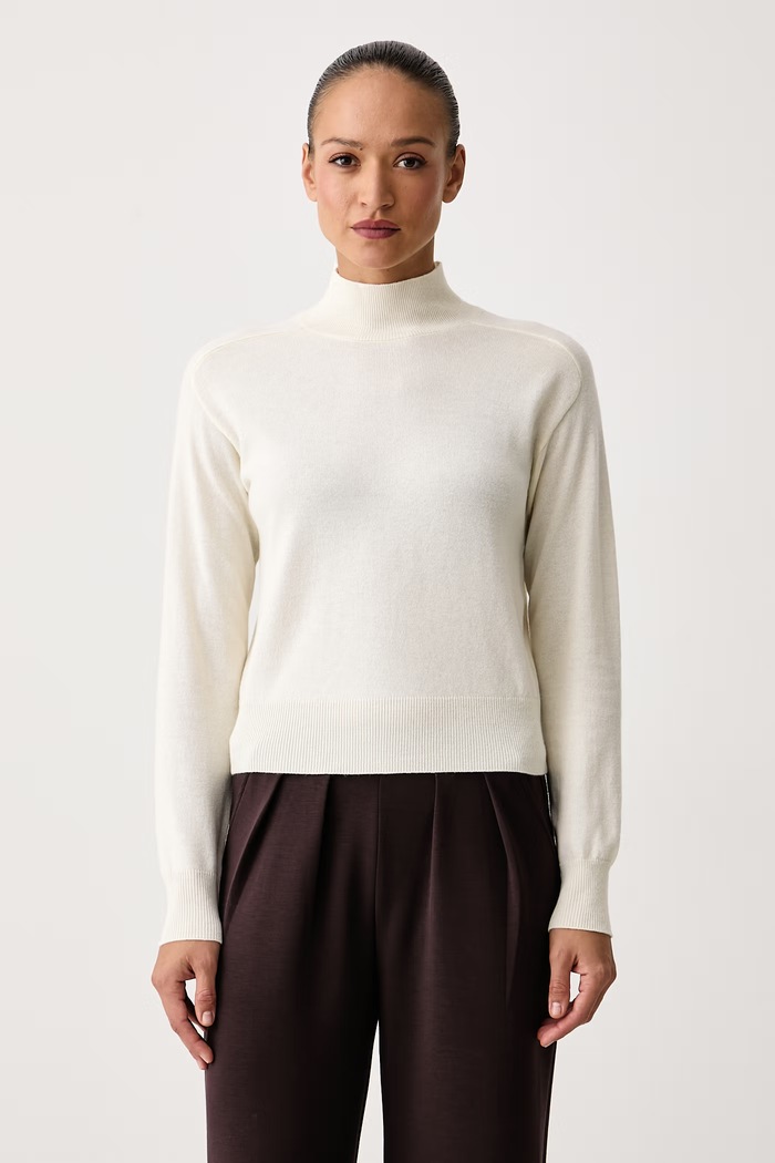 United Colors of Benetton Maglione da donna con misto lana beige 1B9YD204R