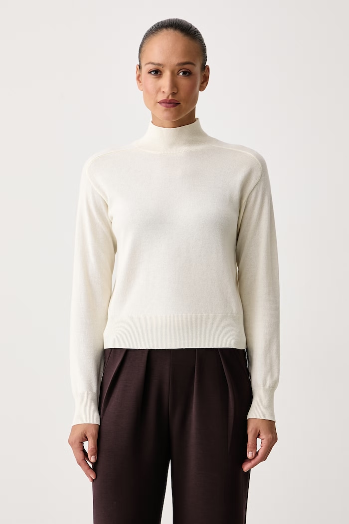 United Colors of Benetton Maglione da donna con misto lana beige 1B9YD204R