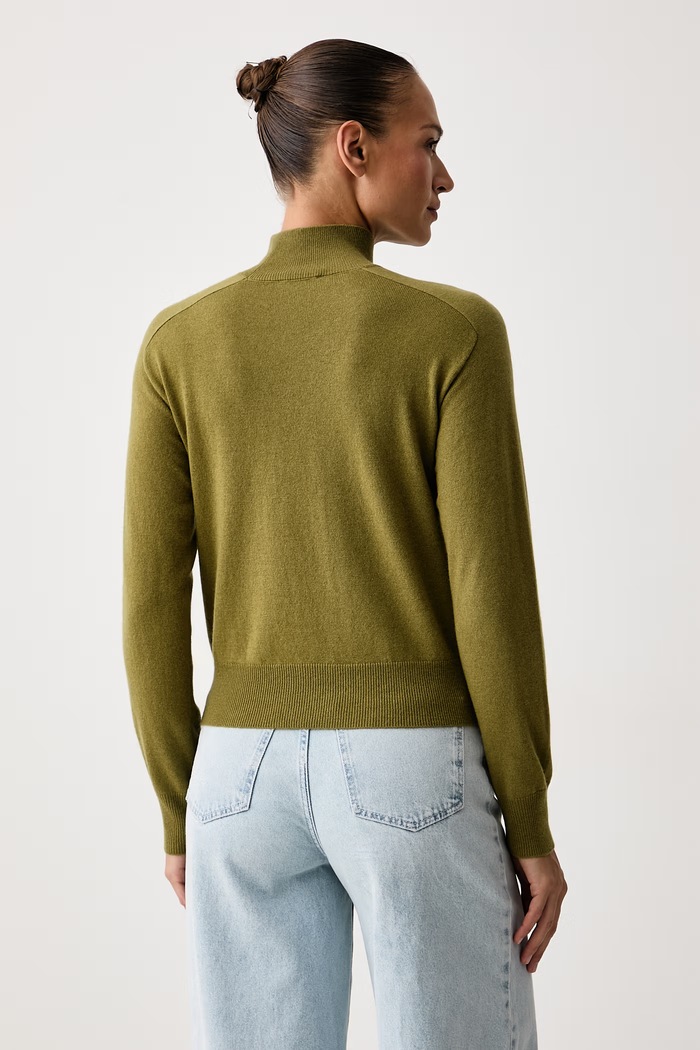 Abbigliamento United Colors of Benetton Maglione da donna con misto lana 1B9YD204R verde