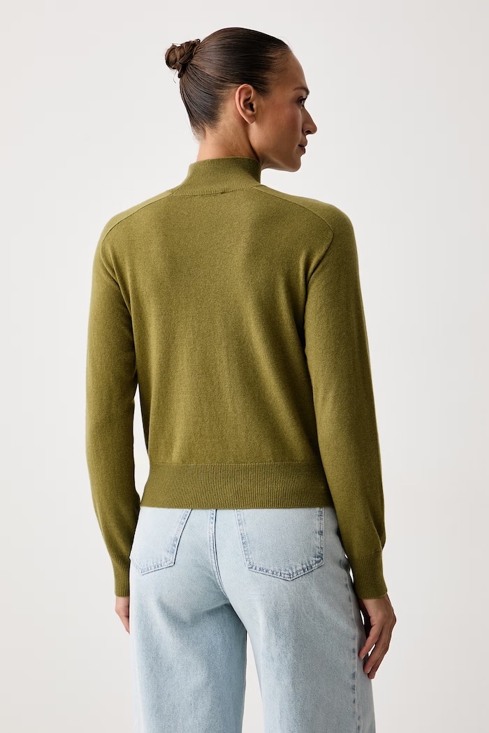 Abbigliamento United Colors of Benetton Maglione da donna con misto lana 1B9YD204R verde