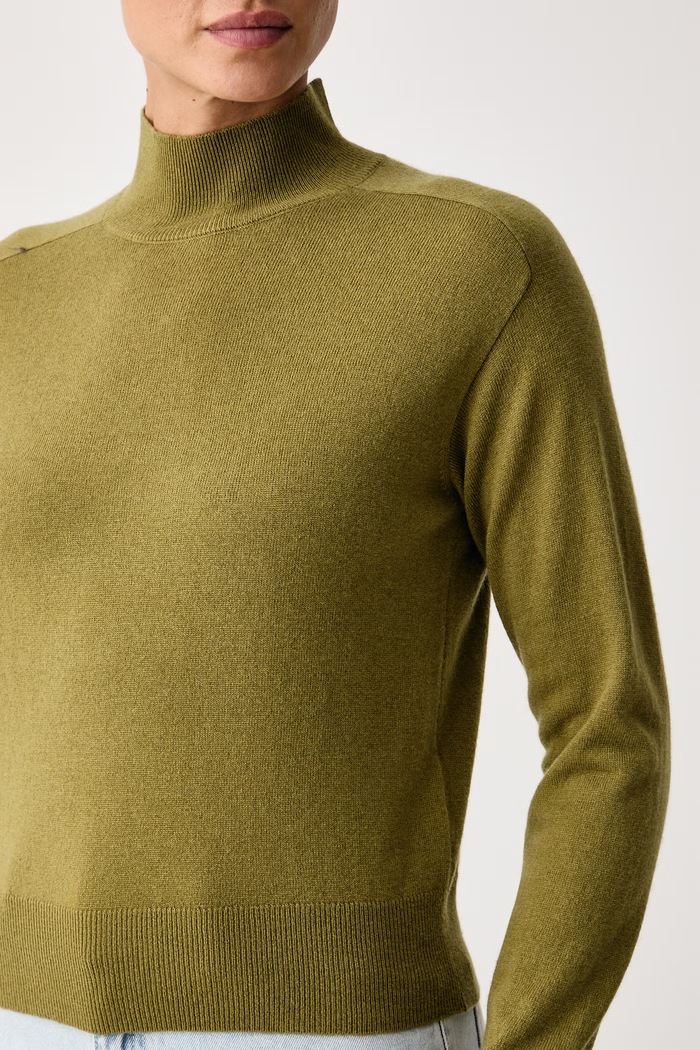 Maglione da donna con misto lana United Colors of Benetton 1B9YD204R verde