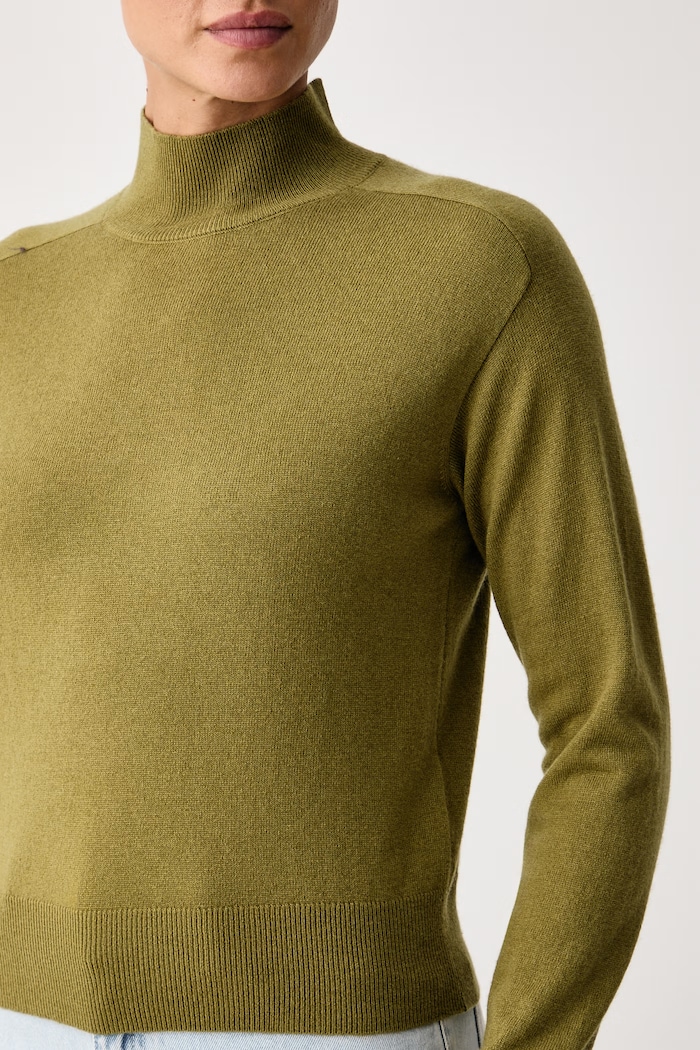 Maglione da donna con misto lana United Colors of Benetton 1B9YD204R verde
