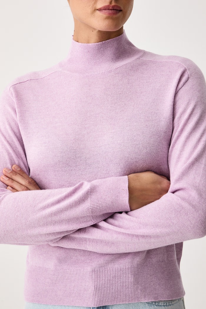 Maglione da donna con misto lana United Colors of Benetton 1B9YD204R violetto