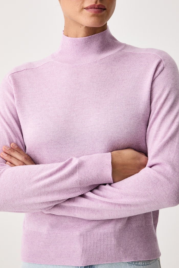 Maglione da donna con misto lana United Colors of Benetton 1B9YD204R violetto