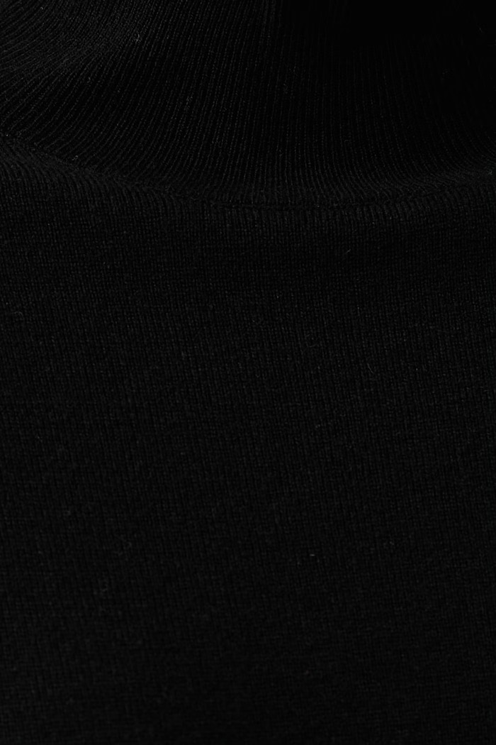 Sweter damski z dodatkiem wełny United Colors of Benetton czarny 1B9YD204R