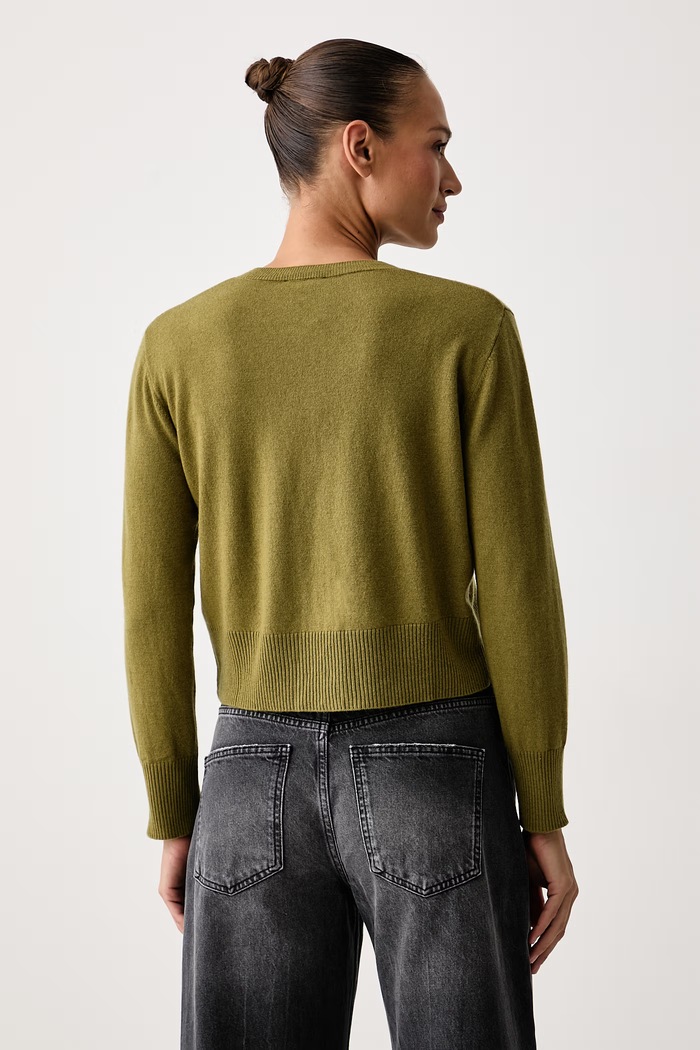 Oblečení United Colors of Benetton Kardigan dámský s vlnou 1B9YD502Y zelená