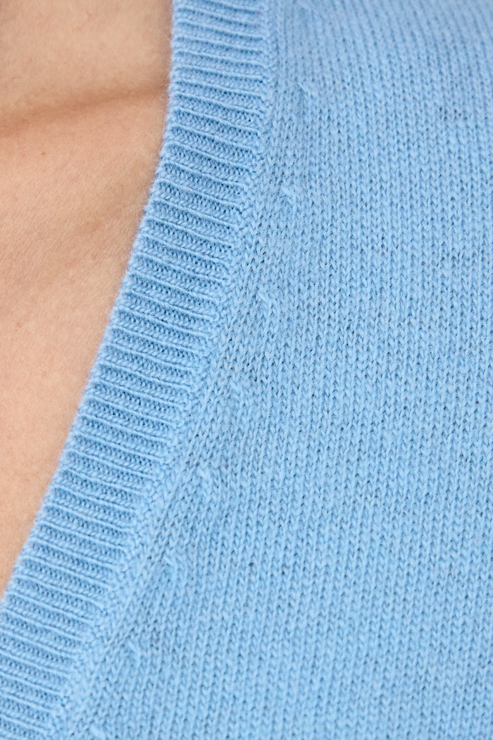 Sweter damski wełniany United Colors of Benetton niebieski 1002D403X