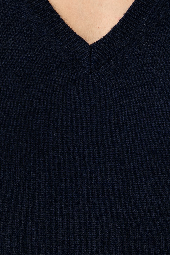 Sweter damski wełniany United Colors of Benetton granatowy 1002D403X