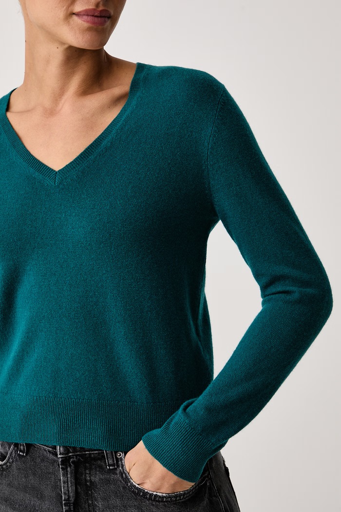 Πουλόβερ γυναικείο μάλλινο United Colors of Benetton 1002D403X τιρκουάζ