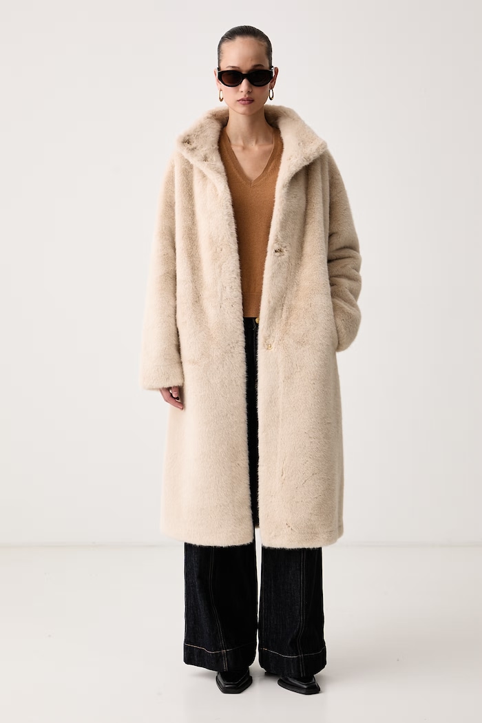United Colors of Benetton Sweter damski wełniany 1002D403X brązowy AW26