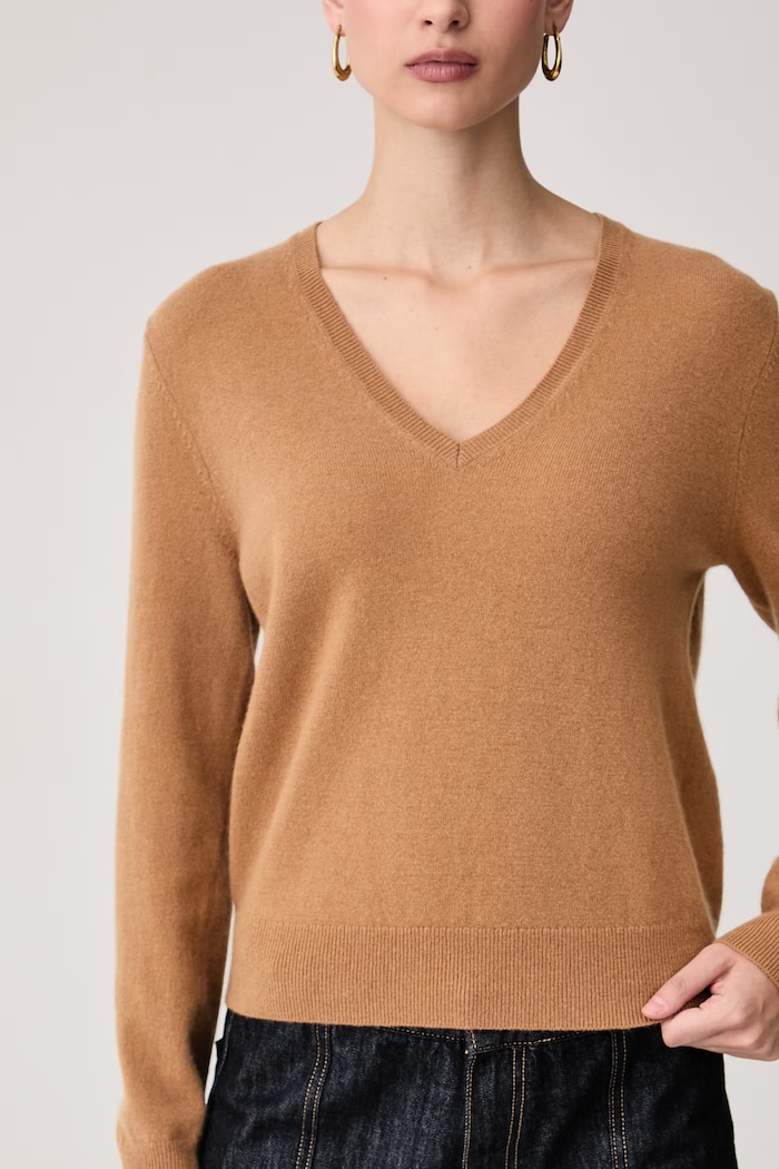 Sweter damski wełniany United Colors of Benetton 1002D403X brązowy