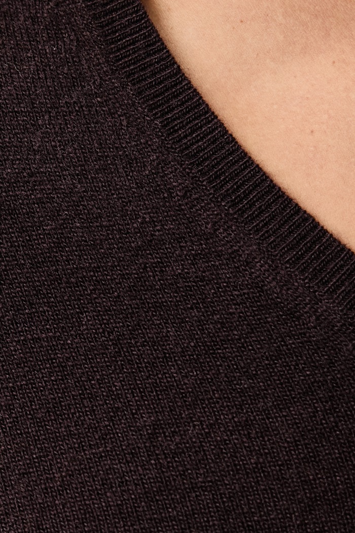 Πουλόβερ γυναικείο μάλλινο United Colors of Benetton καφέ 1002D403X