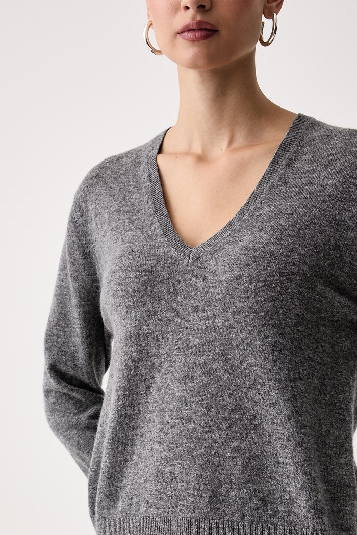 Sweter damski wełniany United Colors of Benetton 1002D403X szary