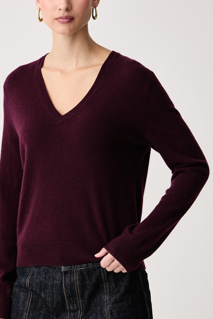 Sweter damski wełniany United Colors of Benetton 1002D403X bordowy